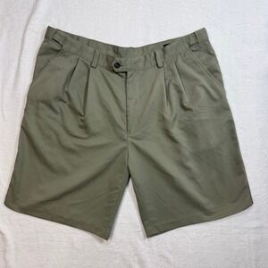 IZOD 38 Golf Shorts Pleated Khaki Casual Activewear Outdoor Summer Vaca Stretch‎